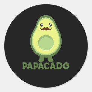 Adesivo Papacado Casal Avocado Saudável