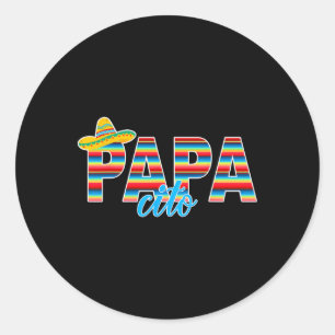 Adesivo Papacito Serape Mexicano Sombrero Cinco De Mayo