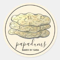 Papadum Indiano Crise Flatbreads Fabricados Por