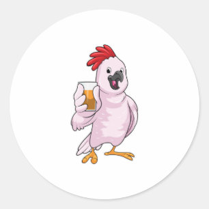 Adesivo Papagaio com suco