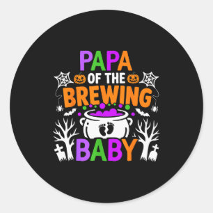 Adesivo Papai da Cerveja Bebê Fantasia de Halloween 