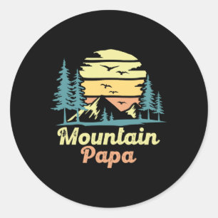 Adesivo Papai da Montanha Acampamento Caminhada Pai Aventu