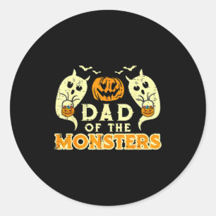Adesivo Papai de Monstros de Halloween Fantasia de Família