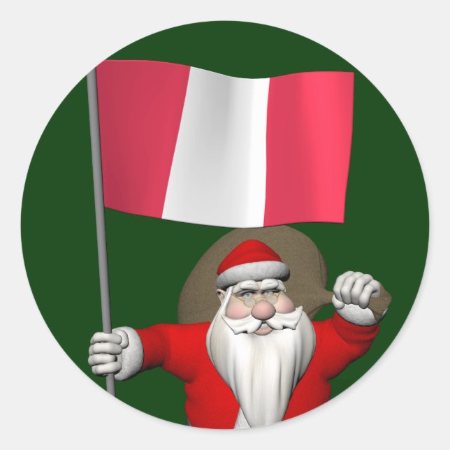 Adesivo Papai Noel, Alferes Do Peru (Frente)