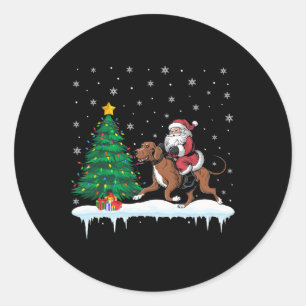 Adesivo Papai Noel Andando Coonhound Boys Meninas Crianças