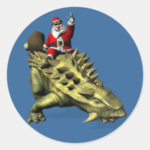Adesivo Papai Noel Andando Em Talarurus