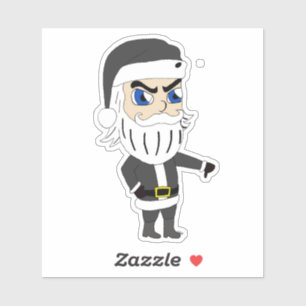 Adesivo papai noel bandido