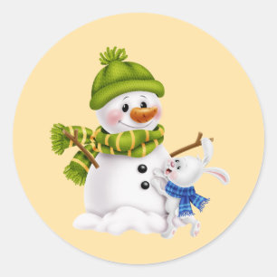 Adesivo Papai Noel Boneco de Neve Natal &