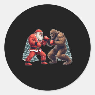 Adesivo Papai Noel Boxing Bigfoot Sasquatch Natal