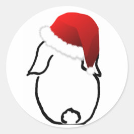 Adesivo Papai noel Bunny Round Sticker