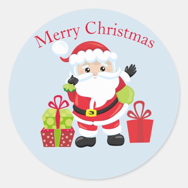 Adesivo Papai Noel c/Presentes (Frente)