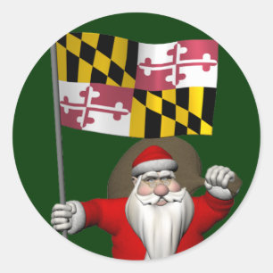 Adesivo Papai Noel Com Alferes De Maryland