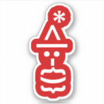 Adesivo Papai Noel com Beard Christmas Emoticon<br><div class="desc">Engraçado Geeky Papai Noel com Beard Emoticon Xmas ASCII Text Art. Globe Trotters se especializa em imagens idiossincráticas de todo o mundo. Aqui você encontrará Cartões de Saudação,  Cartões Postais,  Posters,  Mouséads e muito mais.</div>