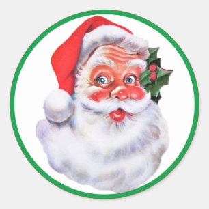 Adesivo Papai Noel com envelope Bonito vermelho e verde