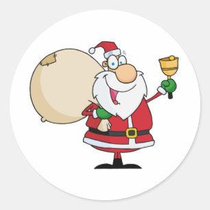 Adesivo Papai Noel com Jingle Bell