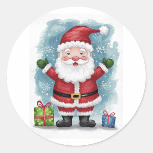 Adesivo Papai Noel com Presentes