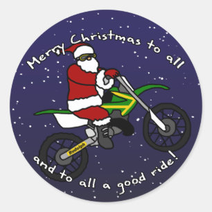 Adesivo Papai noel da bicicleta da sujeira