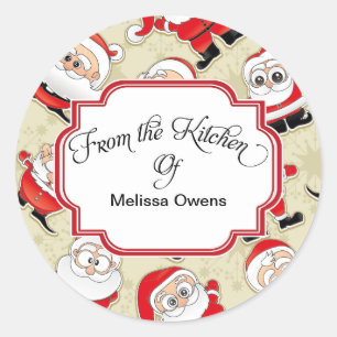 Adesivo Papai Noel, da cozinha dos Stickers