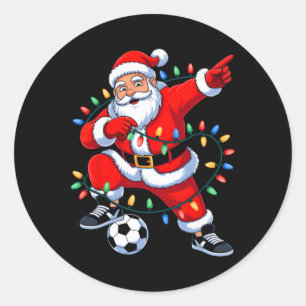 Adesivo Papai Noel Dabbing Luzes de Natal Futebol Natal Me
