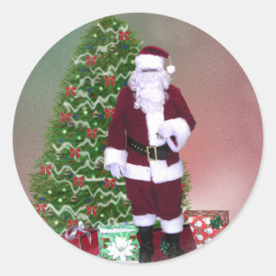 Adesivo Papai noel de árvore de Natal