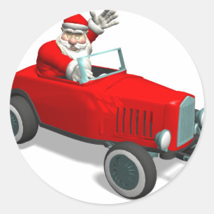 Adesivo Papai Noel de Hot Rod