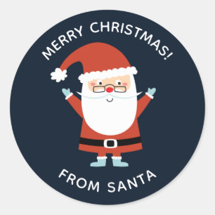 Adesivo Papai Noel de Natal Caprichoso Personalizado