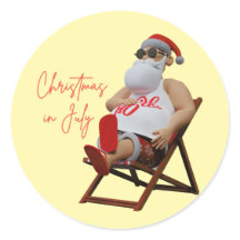 Papai Noel de Natal em Julho