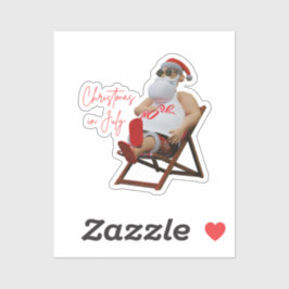 Adesivo Papai Noel de Natal em Julho