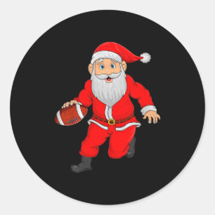 Adesivo Papai Noel de Natal Jogando Futebol Xmas Srts Dive