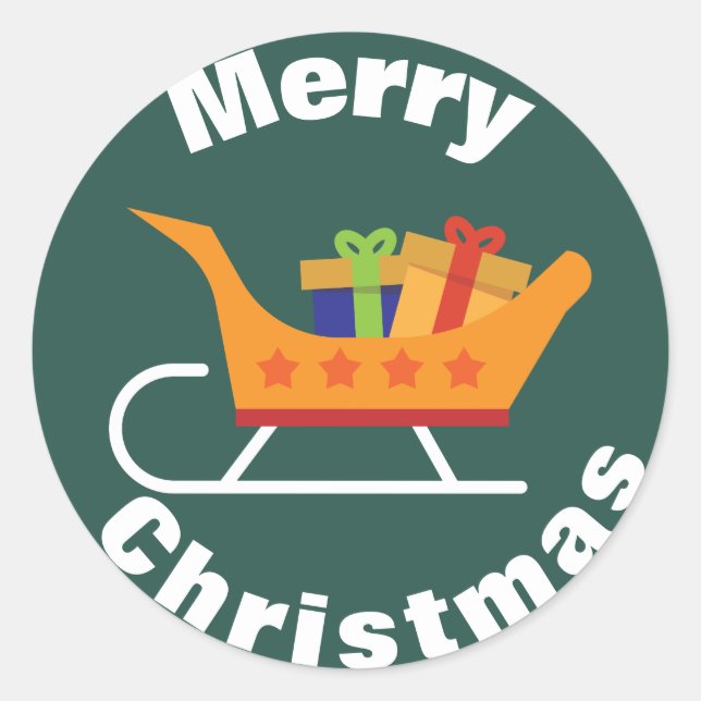 Adesivo Papai noel de Natal Leigh (Frente)