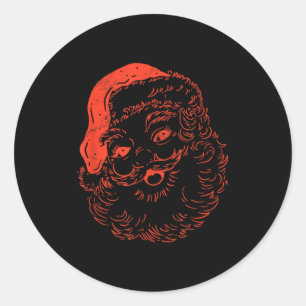 Adesivo Papai Noel de Natal Vintage Legal