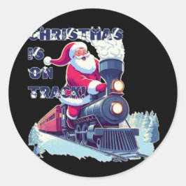 Adesivo Papai Noel de Trem