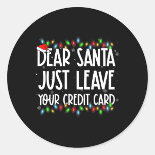 Adesivo Papai Noel Deixe Somente Seu Cartão De Crédito Fam