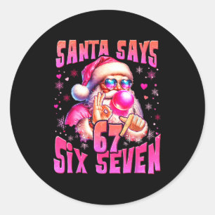 Adesivo Papai Noel Diz Seis Sete 6 7 Meme Papai Noel Nk Bo