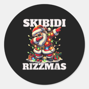 Adesivo Papai Noel do Natal Rizz Divertido Xmas Geração Al