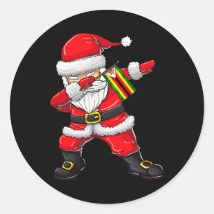 Adesivo Papai Noel Do Zimbábue Crianças Meninas Xmas