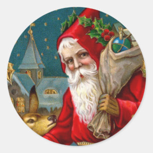 Adesivo Papai noel e Natal clássicos dos cervos