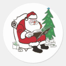Adesivo papai noel e o bom livro