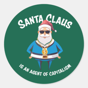 Adesivo 🎅 Papai Noel é um agente do capitalismo