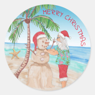 Adesivo Papai Noel Edifício Sandy Snowman Natal