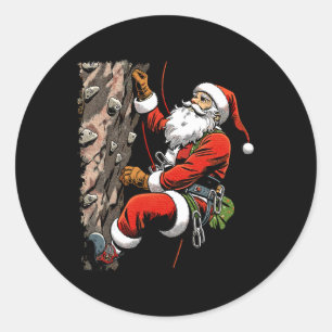 Adesivo Papai Noel engraçado escalando Natal Xmas Boulderi