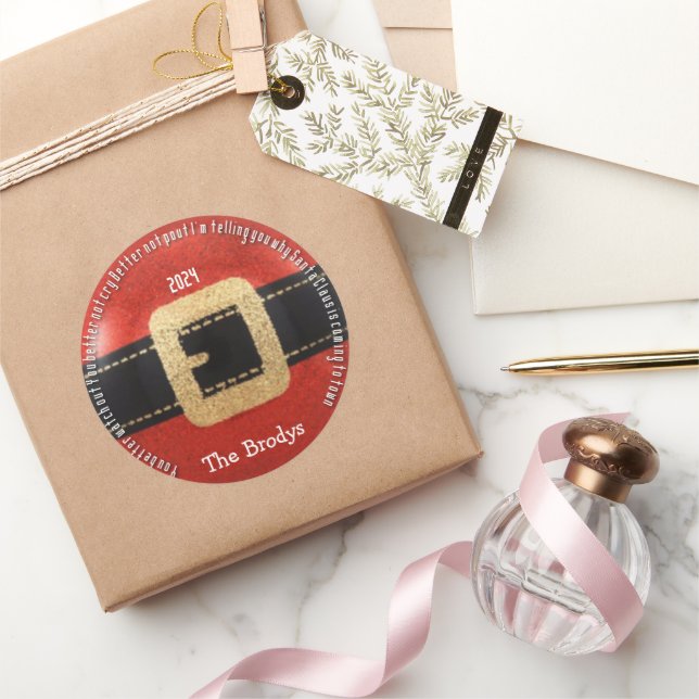 Adesivo Papai Noel está chegando à cidade (Presentear)