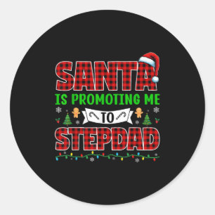 Adesivo Papai Noel Está Me Promovendo a Padrastro Natal Es