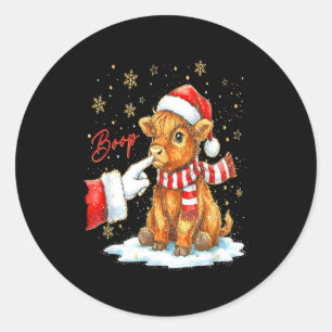 Adesivo Papai Noel Fazendeiro Engraçado Mão Ocidental Boop