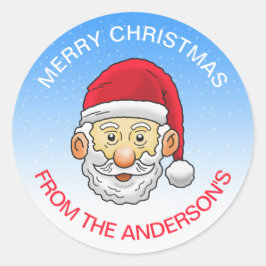 Adesivo Papai Noel feliz