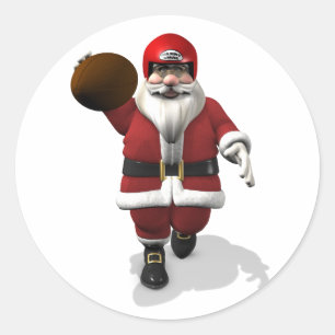 Adesivo Papai Noel Jogador de Futebol Americano