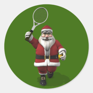 Adesivo Papai Noel Jogando Tênis