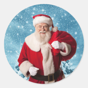 Adesivo Papai Noel na Neve