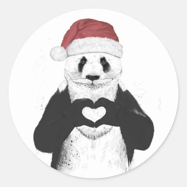 Adesivo Papai noel panda (Frente)