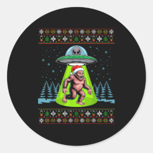 Adesivo Papai Noel Pé Grande OVNI Sasquatch Natal Engraçad